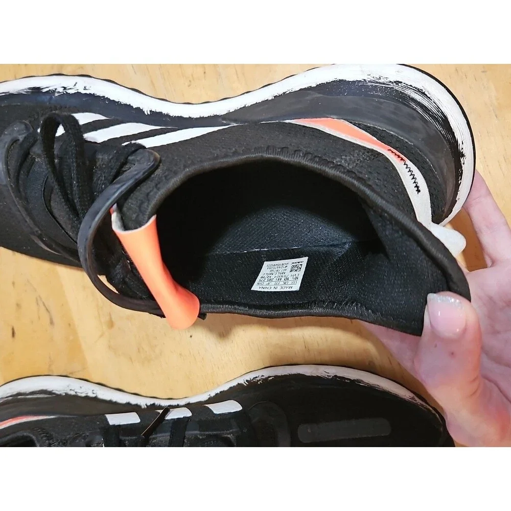 Adidas U Path Run Casual Sneakers From Finish Line Mens Size 10.5 Black & Orange